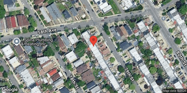 Aerial map of 58-08 79 STREET, Queens