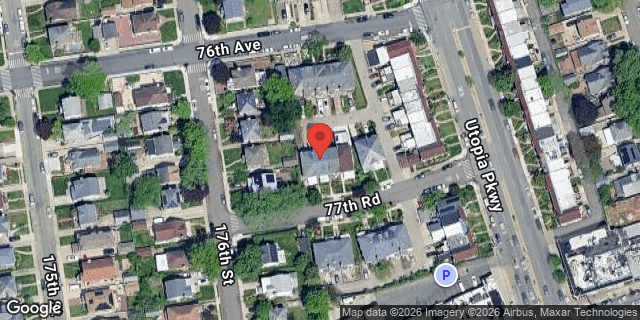 Aerial map of 176-15 77 ROAD, Queens