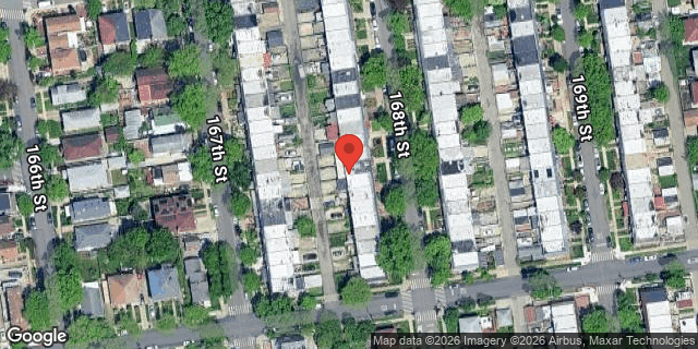 Aerial map of 75-30 168 STREET, Queens