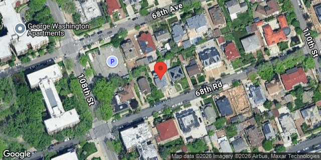 Aerial map of 108-17 68 ROAD, Queens