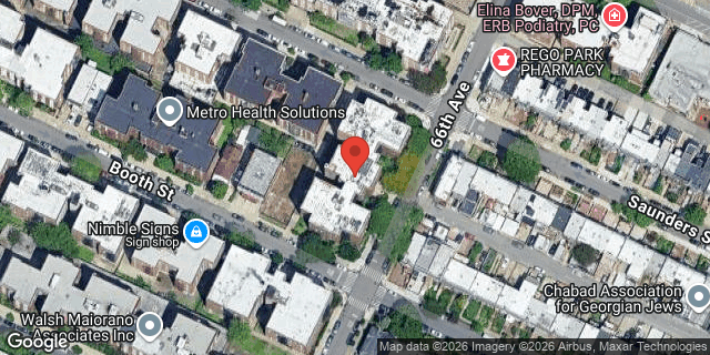 Aerial map of 96-09 66 AVENUE, Queens