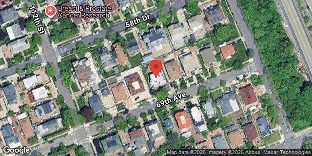 Aerial map of 112-25 69 AVENUE, Queens