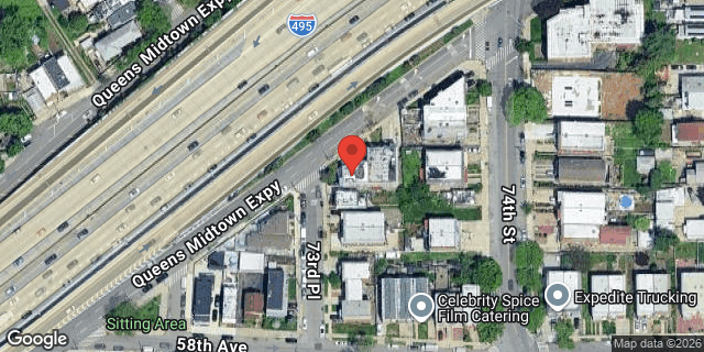 Aerial map of 73-26 QUEENS MIDTOWN EXPWY, Queens
