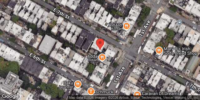 Aerial map of 84 EAST 7 STREET, Manhattan