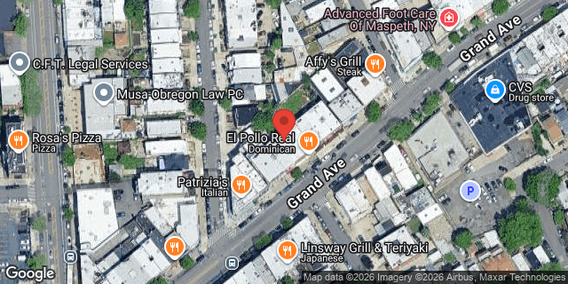Aerial map of 69-49 GRAND AVENUE, Queens