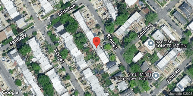 Aerial map of 58-24 82 STREET, Queens