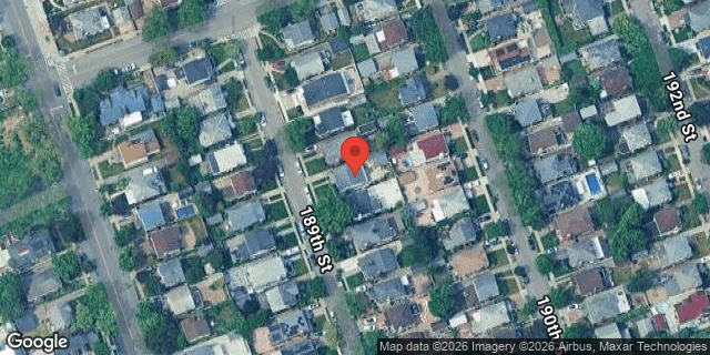 Aerial map of 81-23 189 STREET, Queens