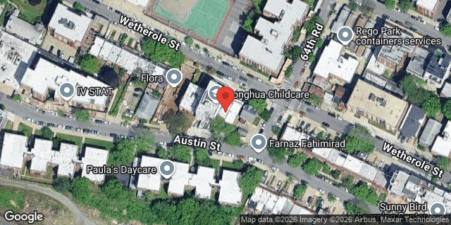 Aerial map of 64-20 WETHEROLE STREET, Queens