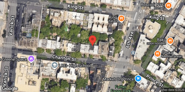 Aerial map of 17 CHARLTON STREET, Manhattan