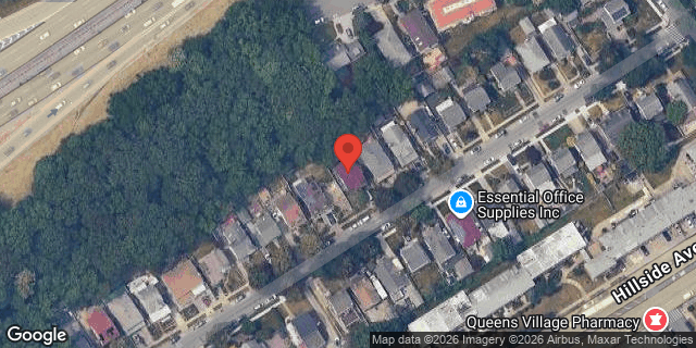 Aerial map of 214-27 WHITEHALL TERRACE, Queens