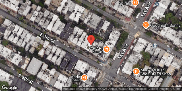 Aerial map of 81 EAST 7 STREET, Manhattan