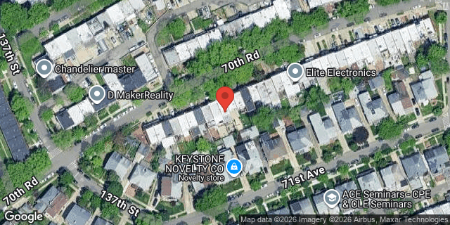 Aerial map of 137-28 70 ROAD, Queens