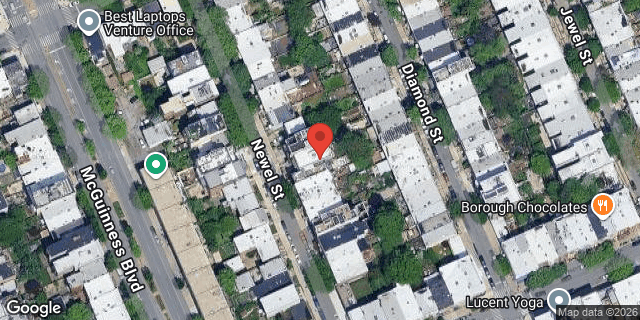 Aerial map of 148 NEWEL STREET, Brooklyn