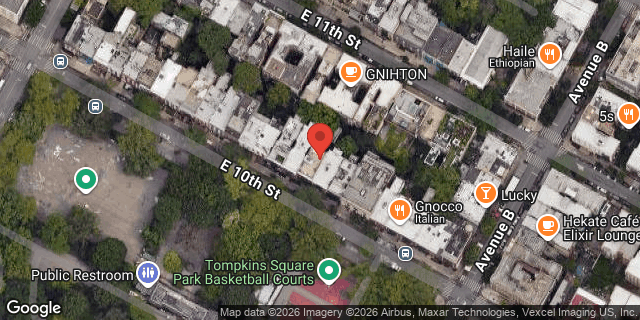 Aerial map of 325 EAST 10 STREET, Manhattan