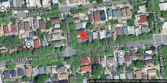 Aerial map of 72-15 160 STREET, Queens