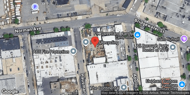 Aerial map of 120 HAUSMAN STREET, Brooklyn