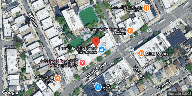Aerial map of 70-11 GRAND AVENUE, Queens