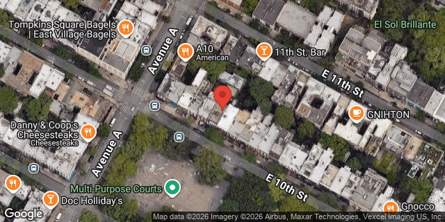 Aerial map of 303 EAST 10 STREET, Manhattan