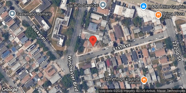 Aerial map of 221-59 91 AVENUE, Queens