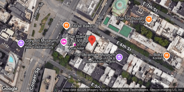 Aerial map of 208 EAST 6 STREET, Manhattan