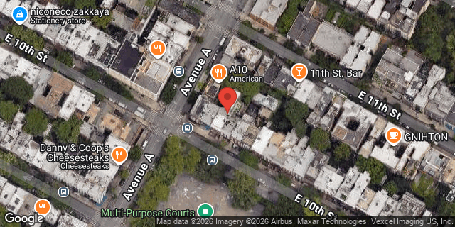 Aerial map of 297 EAST 10 STREET, Manhattan