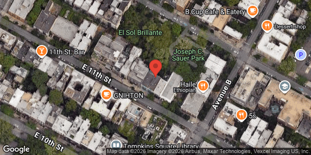 Aerial map of 539 EAST 11 STREET, Manhattan