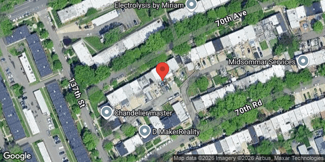 Aerial map of 137-24 70 AVENUE, Queens