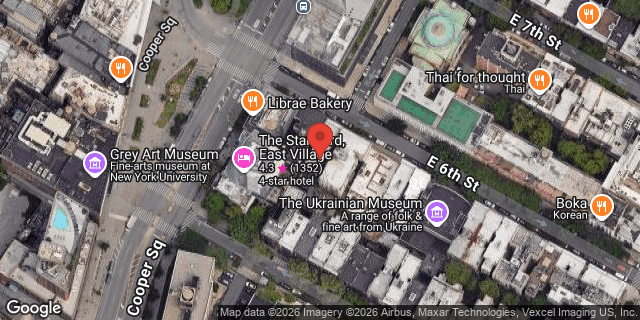 Aerial map of 206 EAST 6 STREET, Manhattan