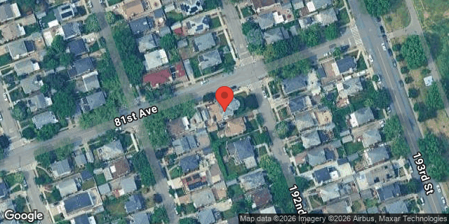Aerial map of 81-04 192 STREET, Queens