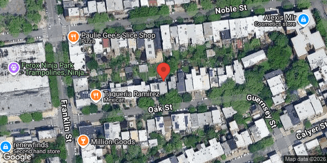 Aerial map of 115 OAK STREET, Brooklyn