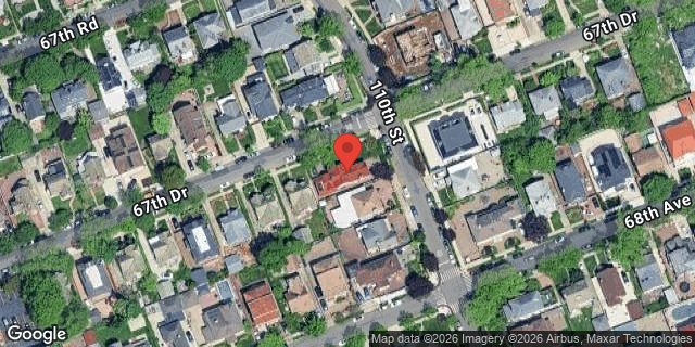 Aerial map of 108-56 67 DRIVE, Queens