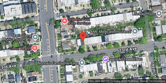 Aerial map of 164-13 73 AVENUE, Queens