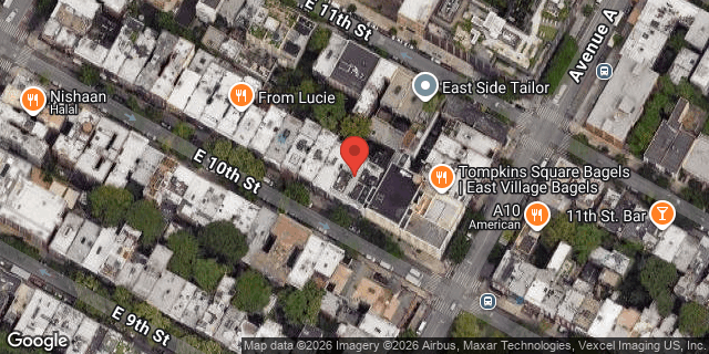 Aerial map of 277 EAST 10 STREET, Manhattan