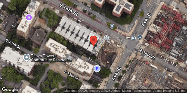 Aerial map of 640 EAST 14 STREET, Manhattan