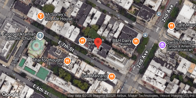 Aerial map of 39 EAST 7 STREET, Manhattan