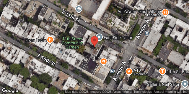 Aerial map of 434 EAST 11 STREET, Manhattan