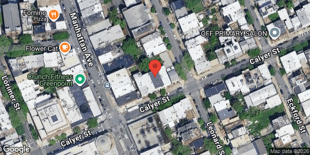 Aerial map of 195 CALYER STREET, Brooklyn