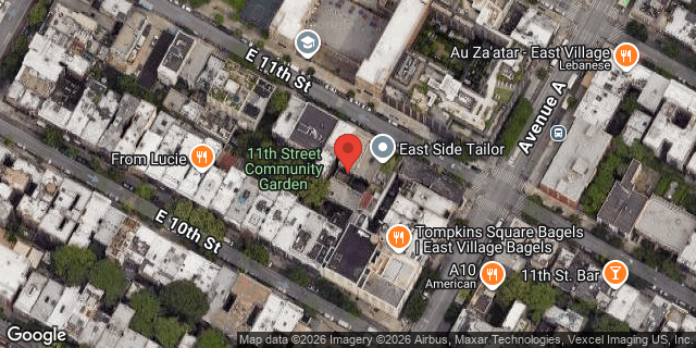 Aerial map of 432 EAST 11 STREET, Manhattan
