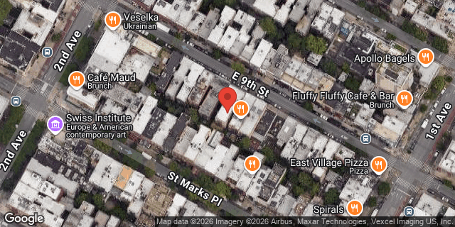 Aerial map of 328 EAST 9 STREET, Manhattan