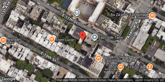 Aerial map of 430 EAST 11 STREET, Manhattan