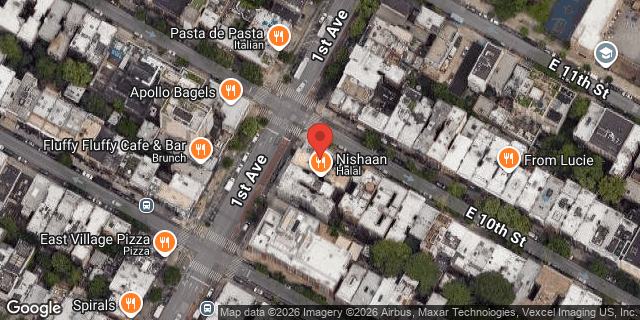Aerial map of 162 1 AVENUE, Manhattan