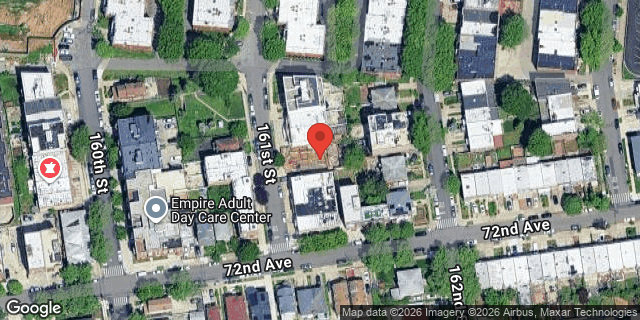 Aerial map of 71-63 161 STREET, Queens