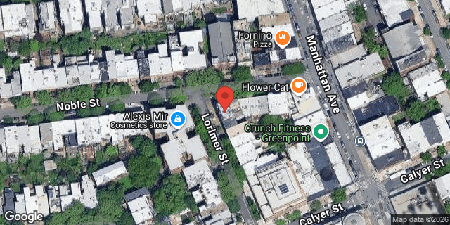 Aerial map of 1118 LORIMER STREET, Brooklyn