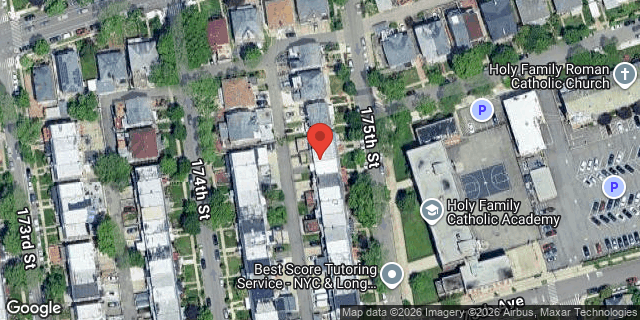 Aerial map of 74-04 175 STREET, Queens