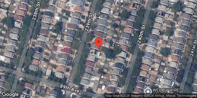 Aerial map of 88-39 239 STREET, Queens