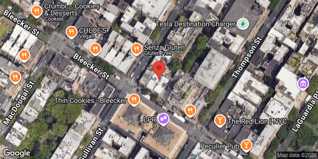 Aerial map of 167 BLEECKER STREET, Manhattan