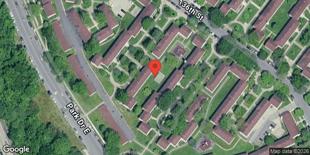 Aerial map of 135-01 JEWEL AVENUE, Queens