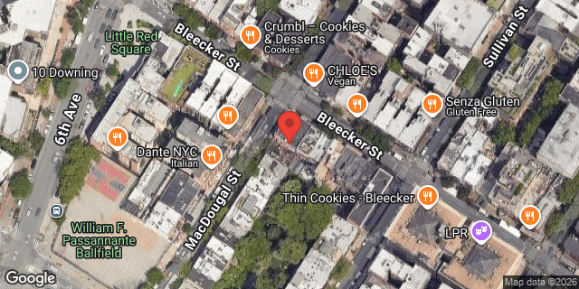 Aerial map of 186 BLEECKER STREET, Manhattan