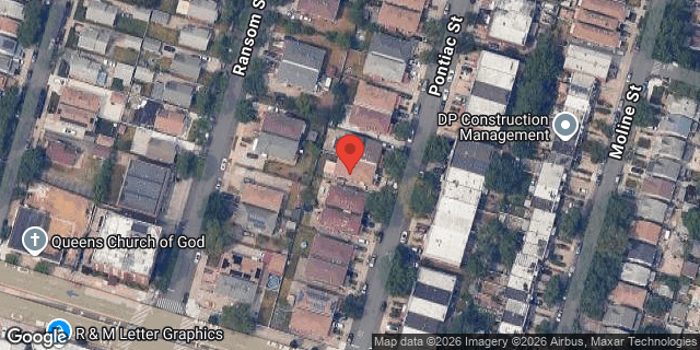 Aerial map of 89-28 PONTIAC STREET, Queens