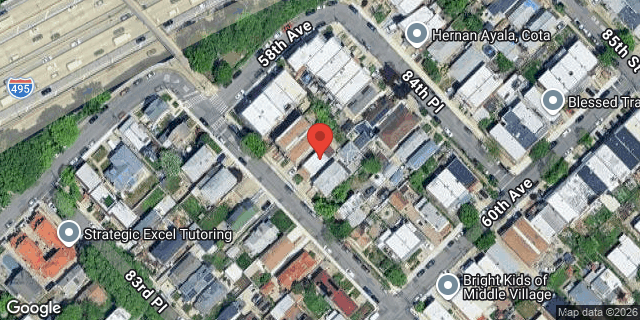 Aerial map of 58-23 84 STREET, Queens